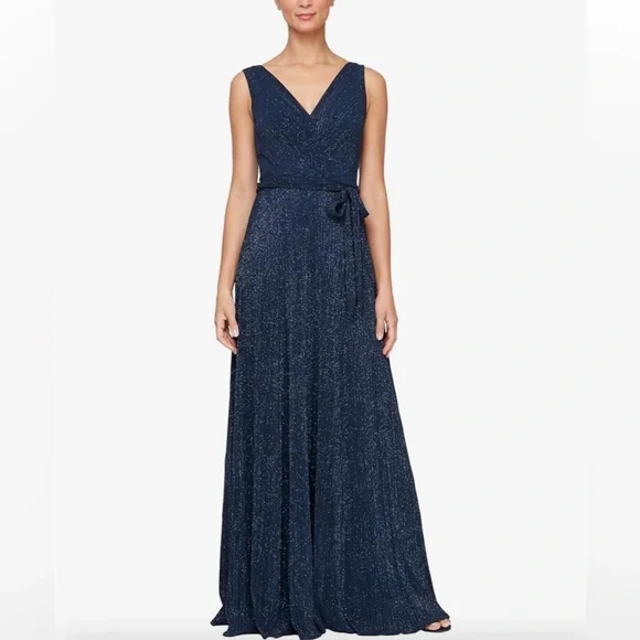 alex evenings dresses navy Alex Evenings Faux Jacket Dress - Navy main image 1